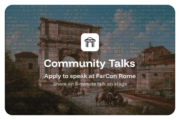 Submit a Talk at FarCon Rome